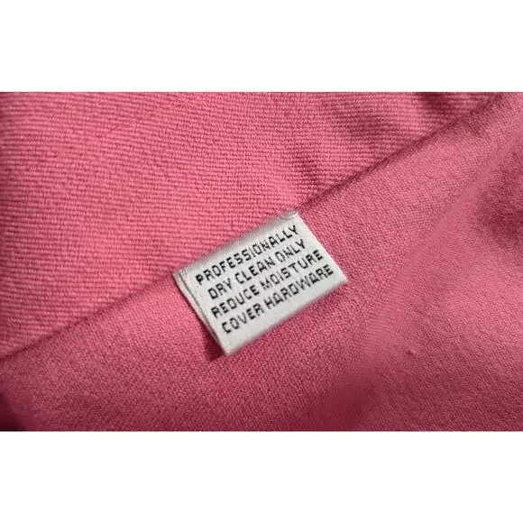 St. John Sport Essentials Jacket Pink Zip Front Cotton Blend Misses Size M - Picture 7 of 7